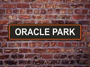 Carretera de béisbol Oracle Park Stadium Street Sign San Francisco Giants - Imagen 1 de 6