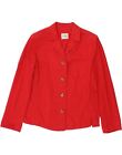 GIANFRANCO FERRE Womens 4 Button Blazer Jacket UK 14 Medium Red Acetate BE43