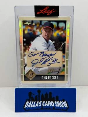 2025 Leaf Seasons In The Sun #P-JR2 John Rocker Personalized w/Go Braves Autogra - Image 1 of 2