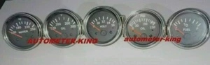 52mm 2" Electrical Oil Pressure Oil  Temp Temp  Volt Fuel Gauge - Black Chrm - Bild 1 von 2