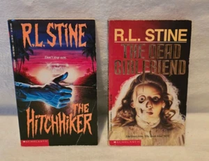 The Hitchhiker, The Dead Girlfriend by R.L. Stine 2x PB books thriller 1990s - Picture 1 of 5