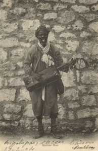 Algerien, Oran, maurischer Gnawa Musiker (1904) Postkarte - Bild 1 von 2