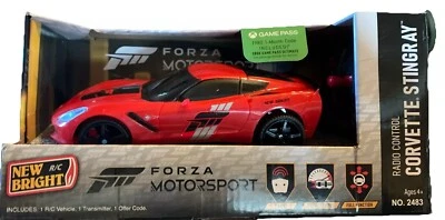 New Bright RC, Corvette Stingray, Red Car, New - Image 1 of 4