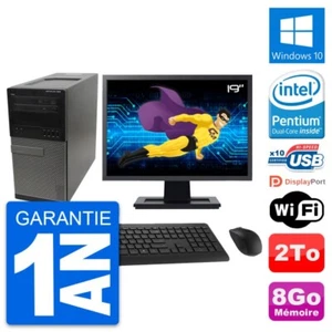 PC tour DELL 990 Bildschirm 19 " Intel G630 RAM 8Go Festplatte 2To Windows 10 - Bild 1 von 7
