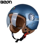 DOT Vintage Motorcycle Helmet 3/4 Open Face Casco Retro Motorbike Riding Helmets