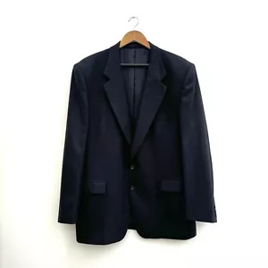Gieves & Hawkes Sakko Herren 48 S Navy Zwei Knopf 100% Wolle Anzug Blazer - Bild 1 von 8