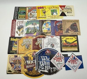 Lot Beer Labels Pete’s Wicked Red Black Toad - Picture 1 of 2