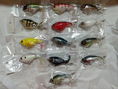 Whopper Plopper 75mm 17g Topwater Rotating Wobbler Crankbait - Lot of 13 colors - Image 1 of 4