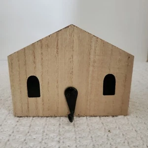 Primitive Natural Wood Home House Stocking Key Holder Solid - Picture 1 of 9