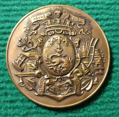 Médaille Bronze - Caisse d'Epargne de l'Estuaire de la Seine - 1822 - Le Havre - Photo 1/2