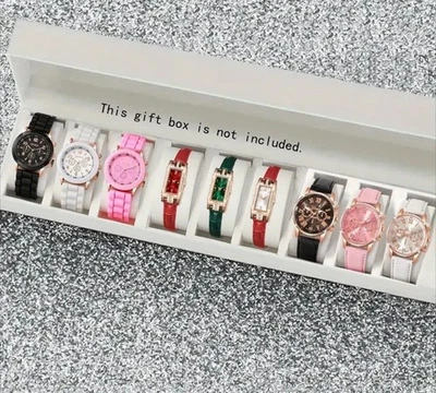 [Quartz Watches for Women] 9 Pieces/Set Fashion Watch for Women Casual MLA-T0032 - Image 1 of 4