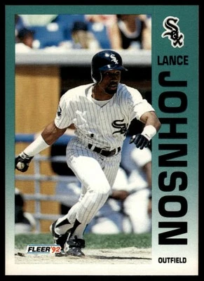 1992 Fleer #87 Lance Johnson - Image 1 of 2