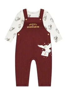 Harry Potter Baby Hedwig Shirt and Burgundry Overalls Set 24 Months New W/Tags - Picture 1 of 7