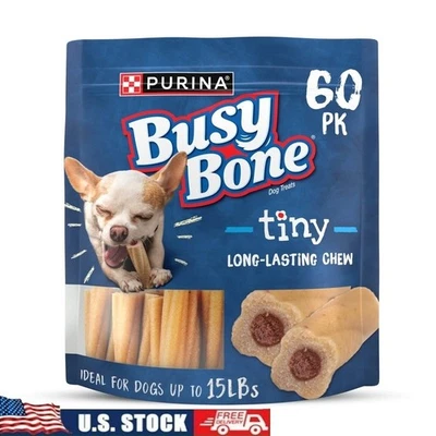 Tiny Dog Chew Bones Treats Real Meat Long Lasting Chews 100 Percent Natural Tiny - Image 1 of 4