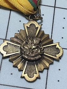 RARE SAINT ST. GEORGE CATHOLIC RELIGIOUS SERVICE RIBBON MEDAL AWARD BOY SCOUT DB - Picture 1 of 3