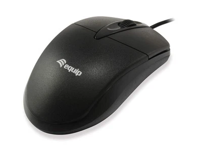 Equip Wired Optical Mouse Black - Image 1 of 3