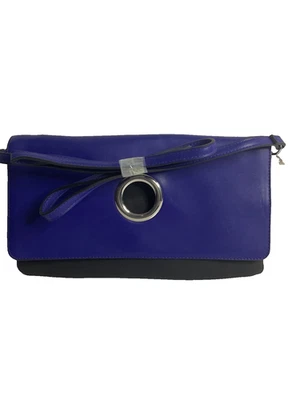 A New Day Women's Blue/Black Detachable Strap Flat Crossbody Handbag - Image 1 of 4