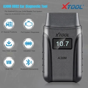 XTOOL A30M OBD2 Full System Diagnostic Scanner Tool Code Reader Andriod/IOS - Picture 1 of 14