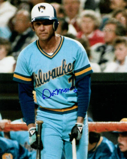 Foto firmada por Don Money de los Cerveceros 1982 8x10 autógrafo automático Milwaukee Foto 1 de 1