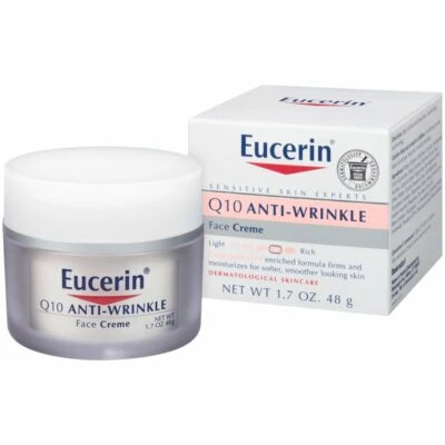 Eucerin Q10 Anti-Wrinkle Face Cream for Sensitive Skin, 1.7 Oz Jar.. - Image 1 of 3