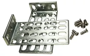 Replacement Rack Mount Ears and Screws Bracket Kit for 1U Switches Equipment - Picture 1 of 1