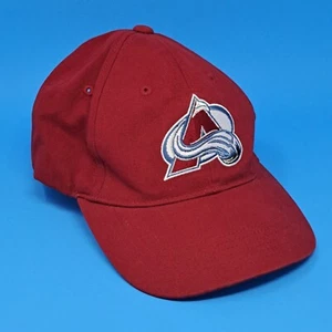 Colorado Avalanche Fan Favorite Strap Back Adjustable Hat Red Burgundy NHL  - Picture 1 of 19