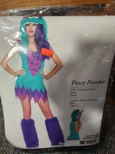 Fuzzy Frankie Monster Sexy Monster Costume XS NEW In Package Halloween Dress-up - Picture 1 of 5