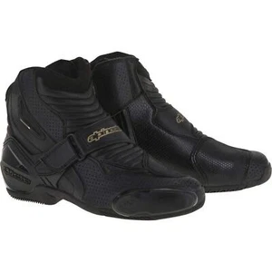 NEW Alpinestars Stella SMX-1 R Vented Street Boots Womens US 5 EU 36 Black Gold - Picture 1 of 1