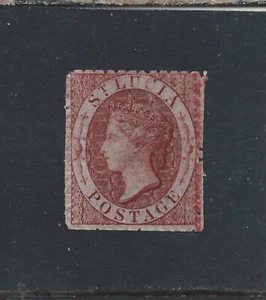 ST LUCIA 1863 (1d) LAKE WATERMARK REVERSED MINT SG 5ax CAT £70 - Picture 1 of 2