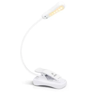 3000k Warm Led Rechargeable Book Light Easy For Eyes Clip On Reading Lights For  - Picture 1 of 6