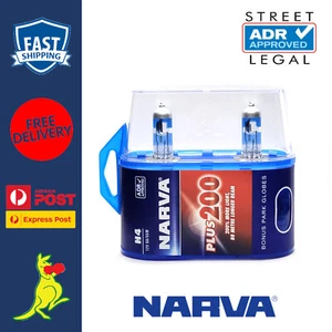 Narva H4 Halogen Globe Plus 200% Performance H4 12V 60/55W Pair Bonus T10 Globes - Picture 1 of 6