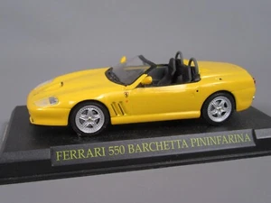 C140 IXO Fabbri 24 Ferrari 550 Barchetta Pininfarina 2000 Jaune 1:43 + Socle - Picture 1 of 13