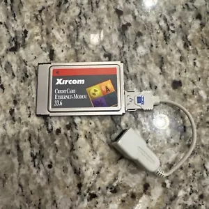 Xircom MODEM PC CARD PCMCIA DIALUP Carta di Credito Ethernet 33.6 CEM33 Vintage Retrò - Foto 1 di 5
