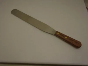 Dexter USA 12"X1.75" Long Baker Spatula Cake Icing Cupcake Semi Flex Wood Handl - Picture 1 of 9