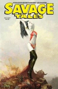 Savage Tales (2022) #1 Casi Nuevo - Cubierta Vampirella One-Shot Arthur Suydam Dinamita - Imagen 1 de 1
