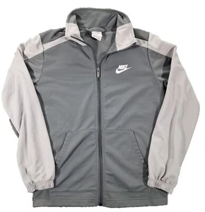 Nike Jacket Boys Sz Medium Full Zip Collared Tracksuit Windbreaker Lightweight - Picture 1 of 14