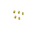HobbyStar Grub Screw, M4X4, Gold, 5pk, Set, Allen Head RC Lock 4mm