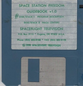 SPACE SOFTWARE (1990) SPACE STATION FREEDOM Guidebook (Spaceflight Television) - Picture 1 of 1