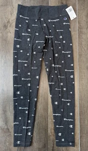 Champion NWT Kids XL Authentic Athletic Wear Champion Logo Leggings BS - Picture 1 of 7