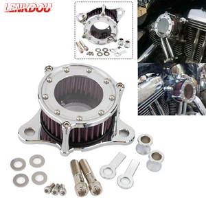 Mini Clear Air Cleaner Intake Filter For Harley Sportster 1200 Iron 883 48 91-23 - Foto 1 di 8