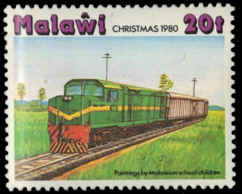 MALAWI 376 - Christmas "Locomotive" (pb45695) Cover