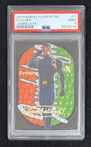 2013 Marvel Retro #11 CYCLOPS Jambalaya EX Oval Card PSA 9 MINT POP 3 - Picture 1 of 2