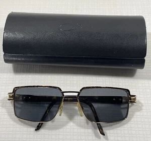 Vintage Cazal Gold Black Tortoise Retro Mod Hip Hop 80s/90s Frames w/Orig Case - Picture 1 of 18