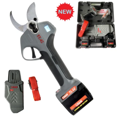 FORBICE DA POTATURA A BATTERIA LISAM TL42 Ø42mm 25,2V + 2 BATTERIE 2,6ah +FODERO - Immagine 1 di 4