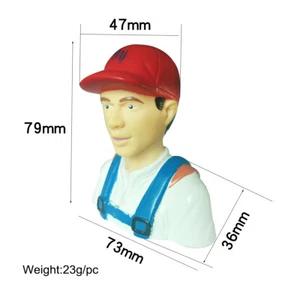 2pcs Pilot Pilot 1/6 Figure Toy Model parts For RC Airplane - Picture 1 of 7