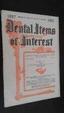 Magazine Dental Items Of Interest No ° 3 March 1927 ABE