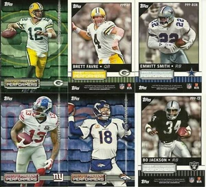2015 Topps Football Past Present Performers 30 Card Insert Set LOTS of HOFers - Picture 1 of 11