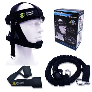 Neck Harness Head Weight Lifting Straps Resistance Tube Bands Door Anchor Set - Picture 1 of 9