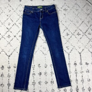 Old Navy Girls' Super Skinny Dark Wash Blue Jeans Adjustable Waist Sz 12 Regular - Picture 1 of 11