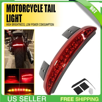 Luz trasera LED guardabarros señales de giro de freno para Harley Davidson Dyna Street 2013-18 Foto 1 de 4